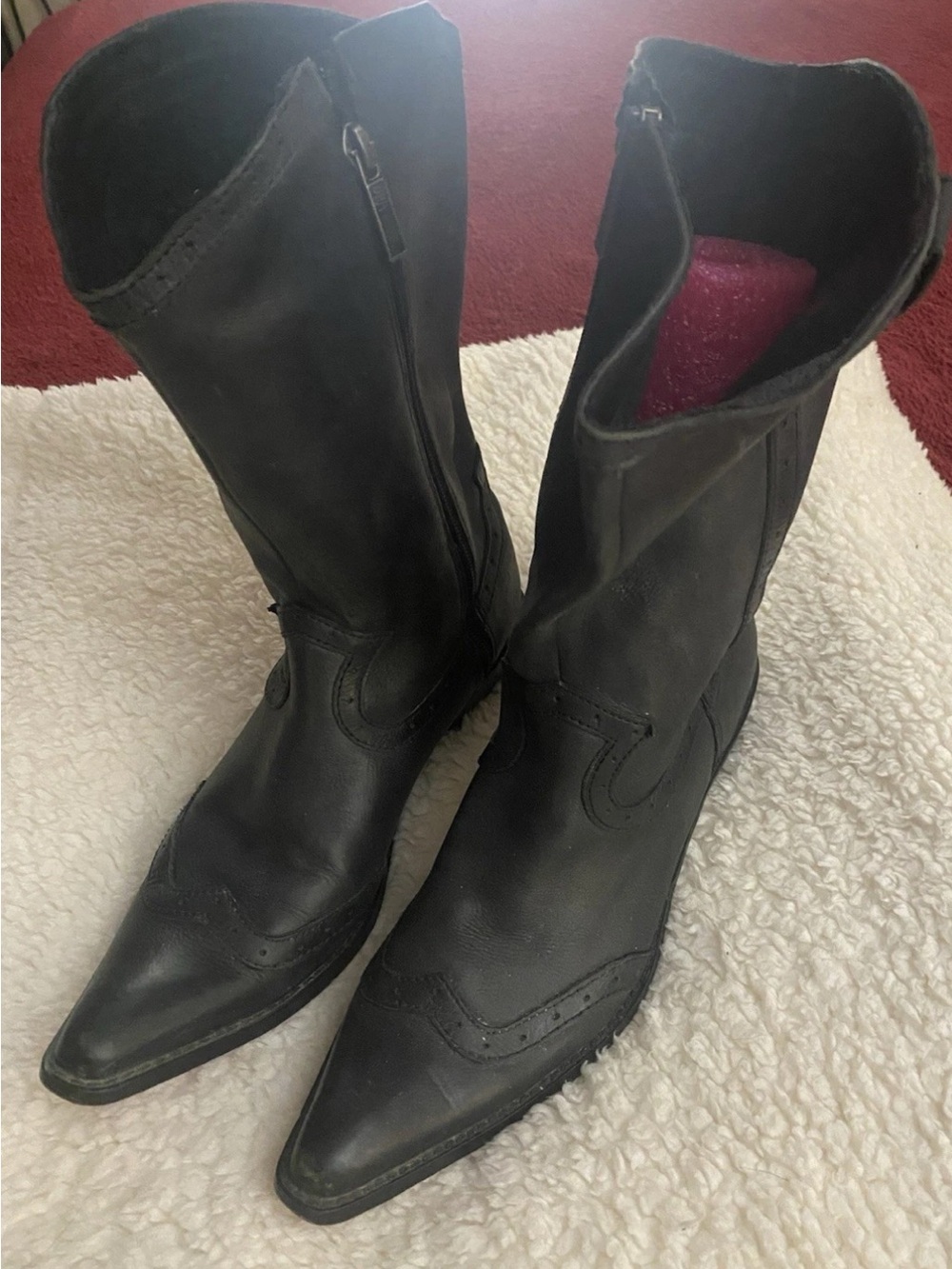 Harley Davidson Boots. Black. Mid calf. Size 8